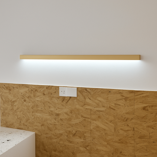 applique murale Longue bande LED en bois