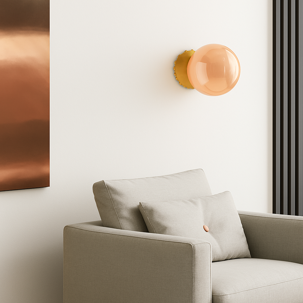 applique murale luxe design américain en verre moderne décoratif - vue 5 sur 9