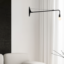 Minimalistische drehbare Wandleuchte mit langem Arm und Schalter