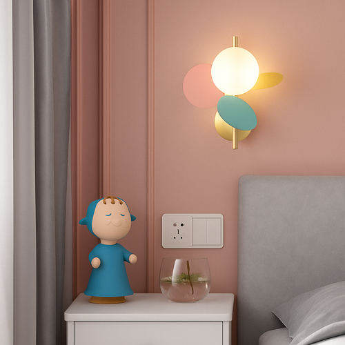 Applique murale moderne coloré pour enfant Clover