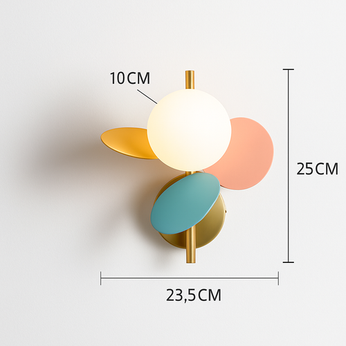 Applique murale moderne coloré pour enfant Clover