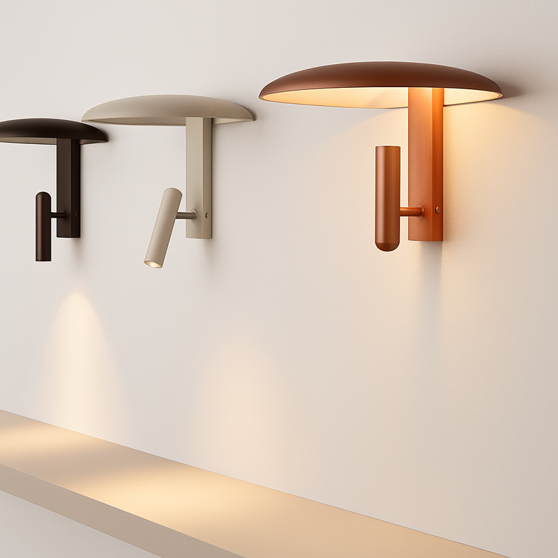 applique murale moderne design nordique métal rotatif lumière décorative