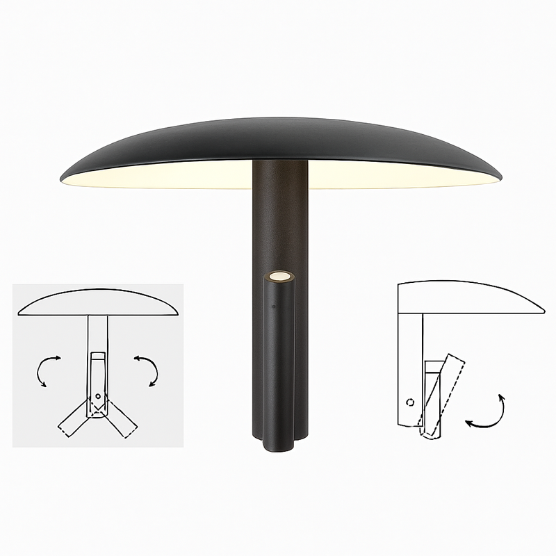 applique murale moderne design nordique métal rotatif lumière décorative