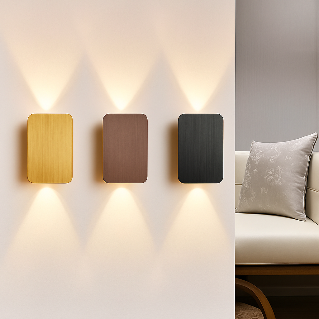 applique murale moderne en aluminium brossé pour éclairage intérieur - vue 4 sur 6