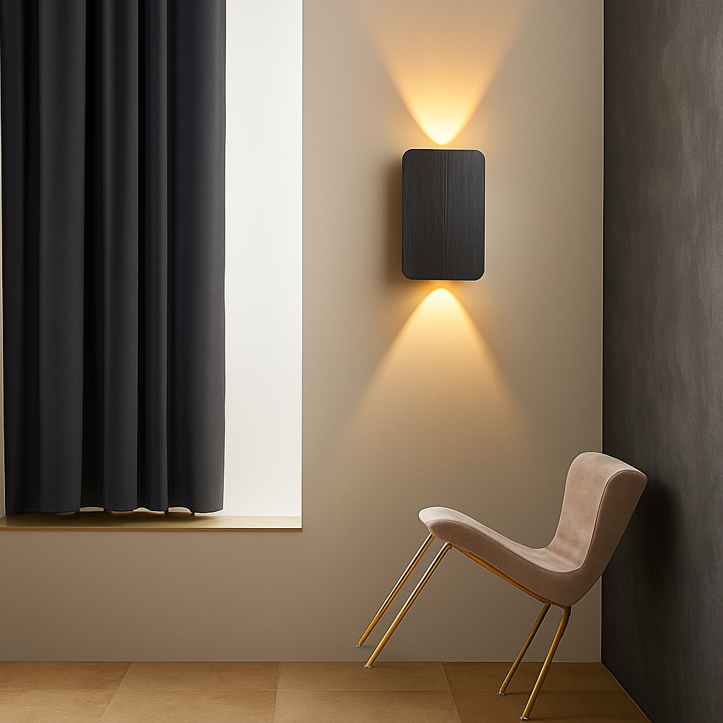 applique murale moderne en aluminium brossé pour éclairage intérieur - vue 5 sur 6