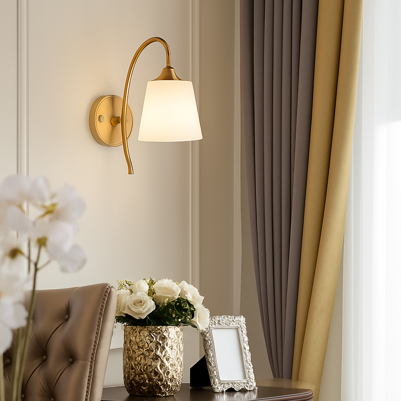 applique murale moderne en verre de luxe art déco