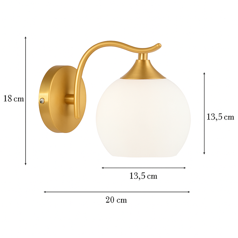 applique murale moderne en verre de luxe art déco