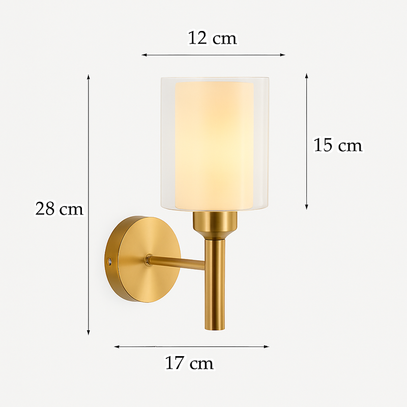 applique murale moderne en verre de luxe art déco