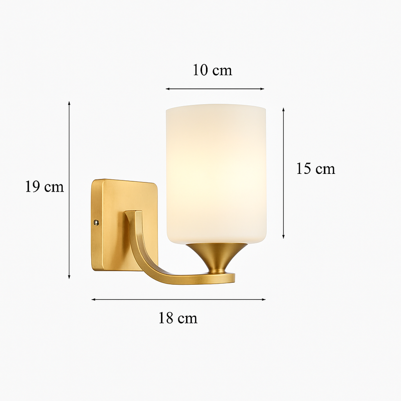 applique murale moderne en verre de luxe art déco