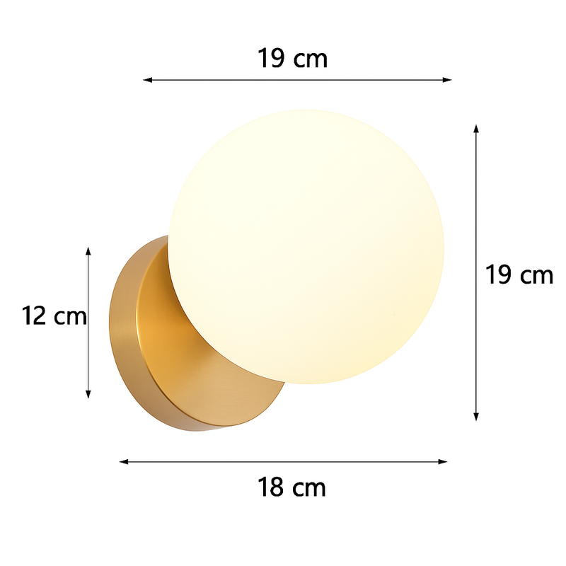 applique murale moderne en verre de luxe art déco