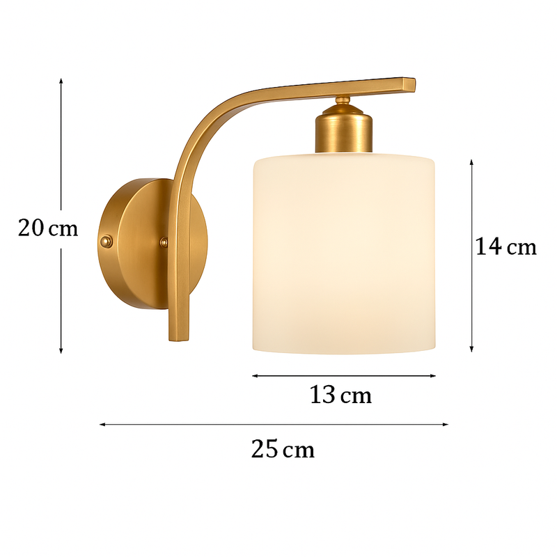 applique murale moderne en verre de luxe art déco