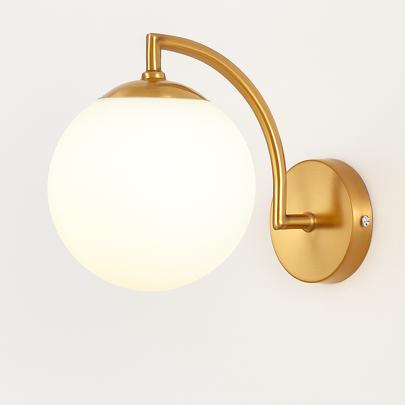 applique murale moderne en verre de luxe art déco