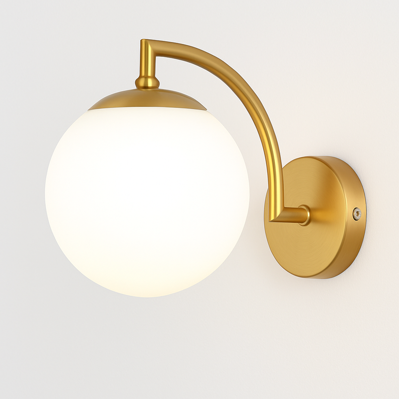 applique murale moderne en verre de luxe art déco