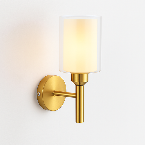 applique murale moderne en verre de luxe art déco