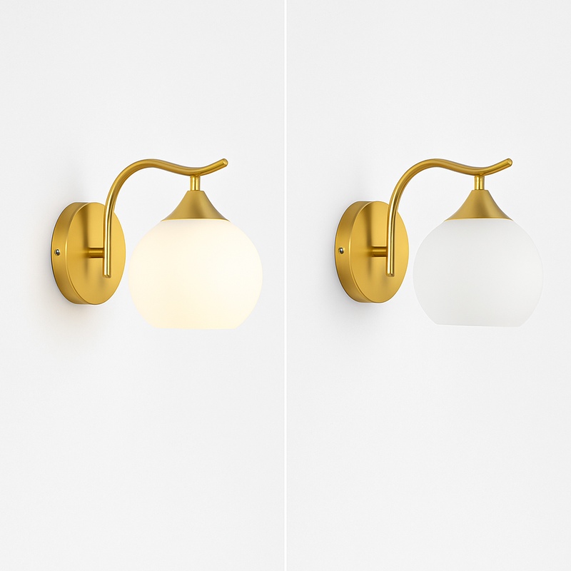 applique murale moderne en verre de luxe art déco