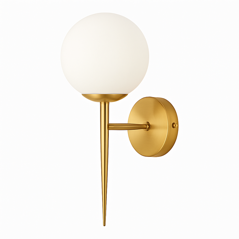 applique murale moderne en verre de luxe art déco