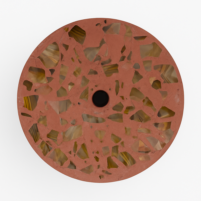Applique murale moderne LED circulaire style carrelage Ezra