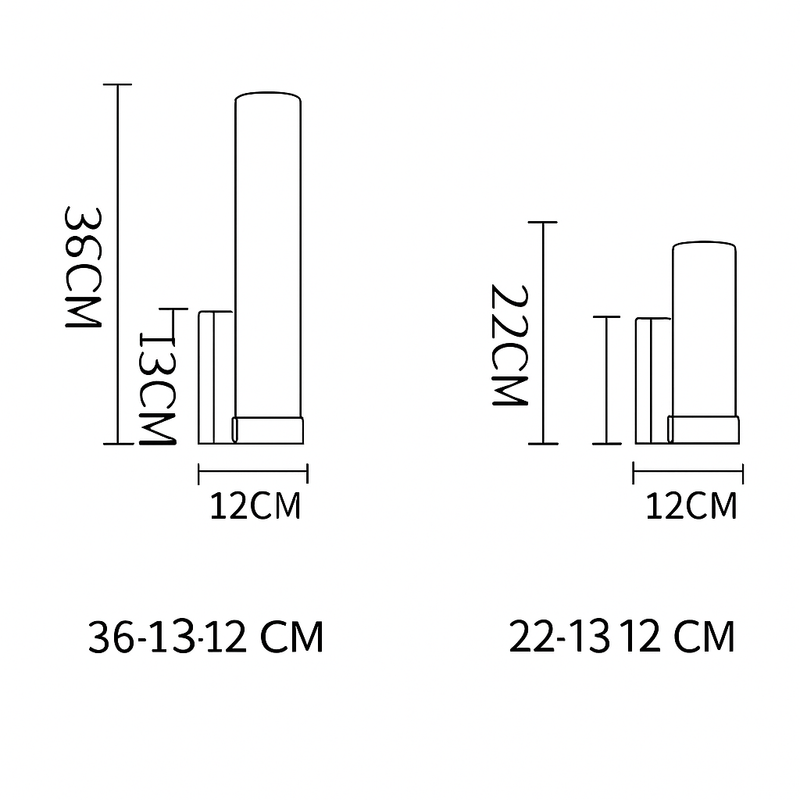 Applique murale moderne LED en verre Markle