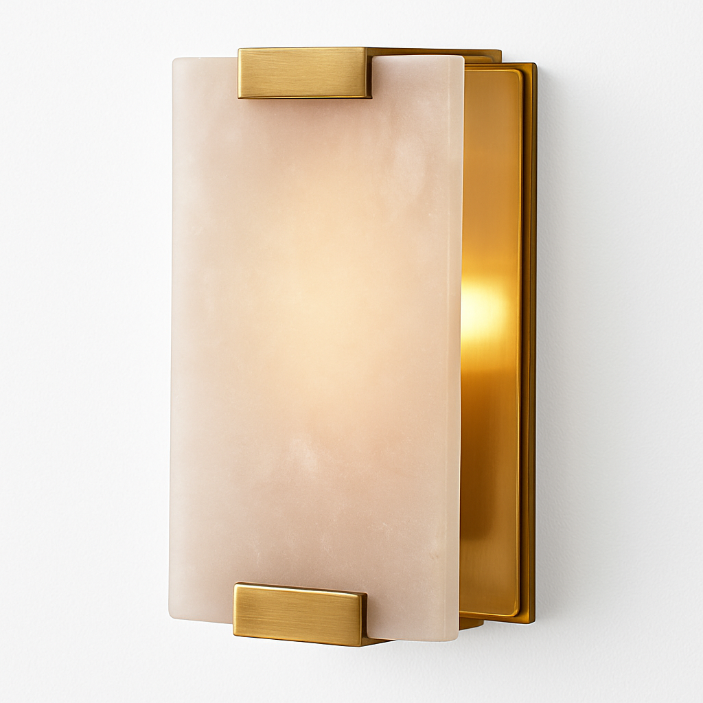 Applique murale moderne LED rectangulaire en marbre Zinerva - vue 6 sur 8