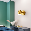 Applique murale moderne LED style spotlight doré Liudmila