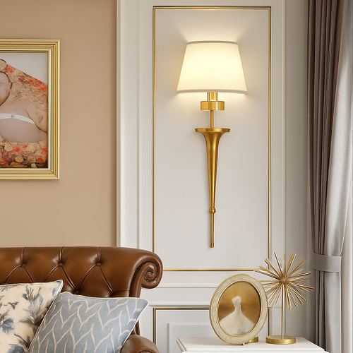 applique murale moderne style américain en cuivre décor nordique