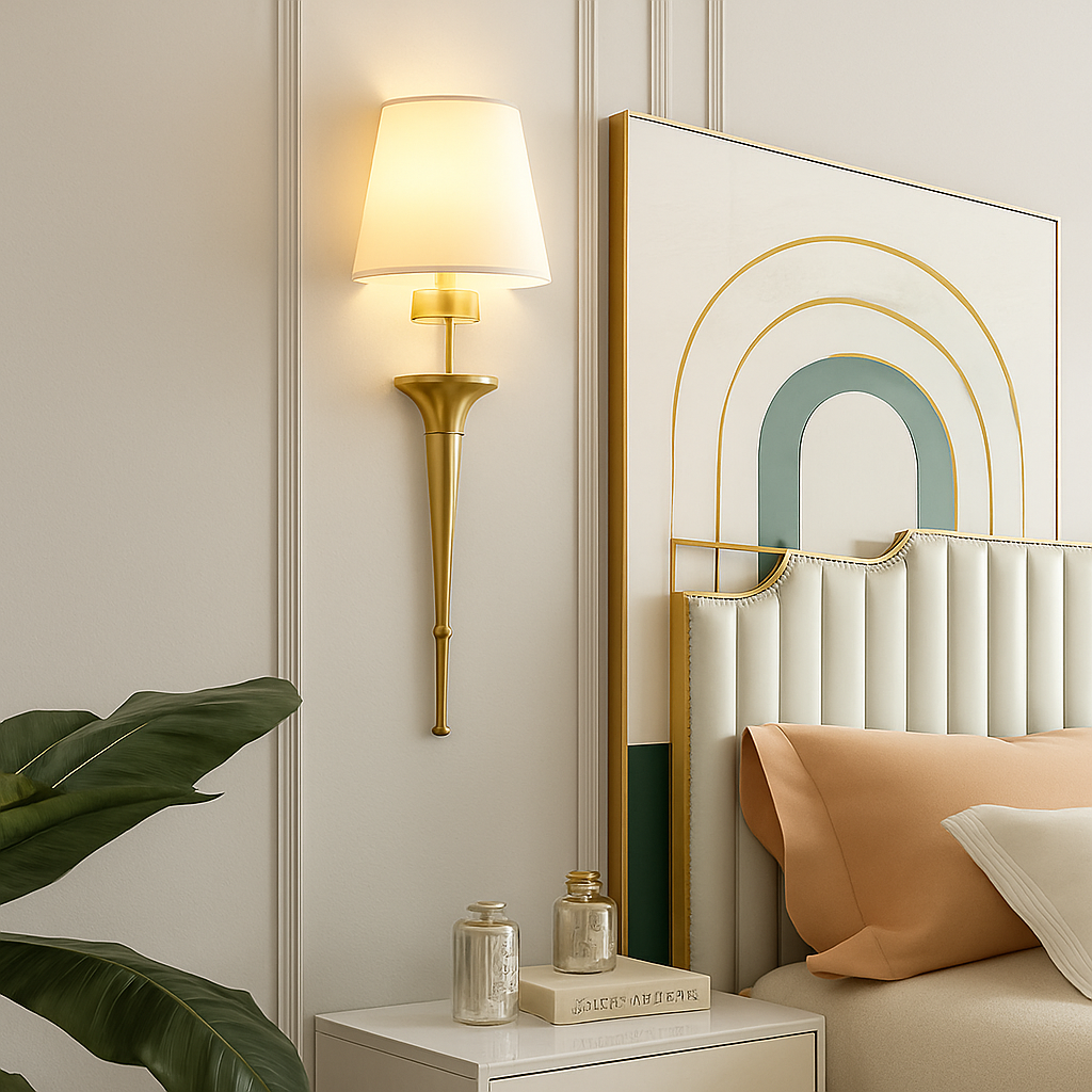 applique murale moderne style américain en cuivre décor nordique - vue 5 sur 8