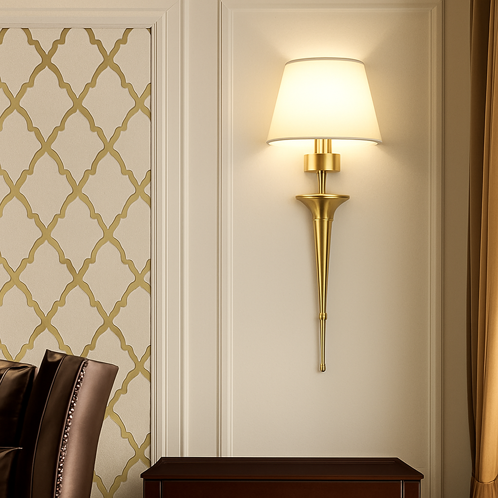 applique murale moderne style américain en cuivre décor nordique - vue 6 sur 8