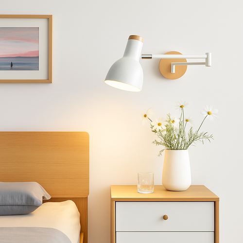 Nordische faltbare Wandleuchte Design für Lesezimmer - vue 4 sur 21