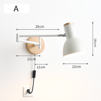 Nordische faltbare Wandleuchte Design für Lesezimmer