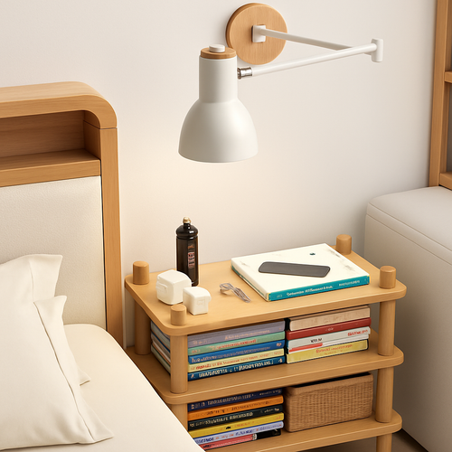 Nordische faltbare Wandleuchte Design für Lesezimmer - vue 7 sur 21