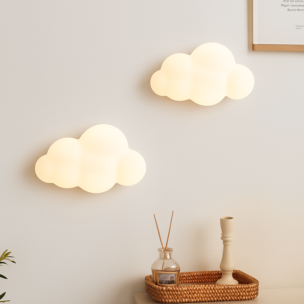 applique murale nuage et étoile pour chambre enfant - vue 2 sur 9