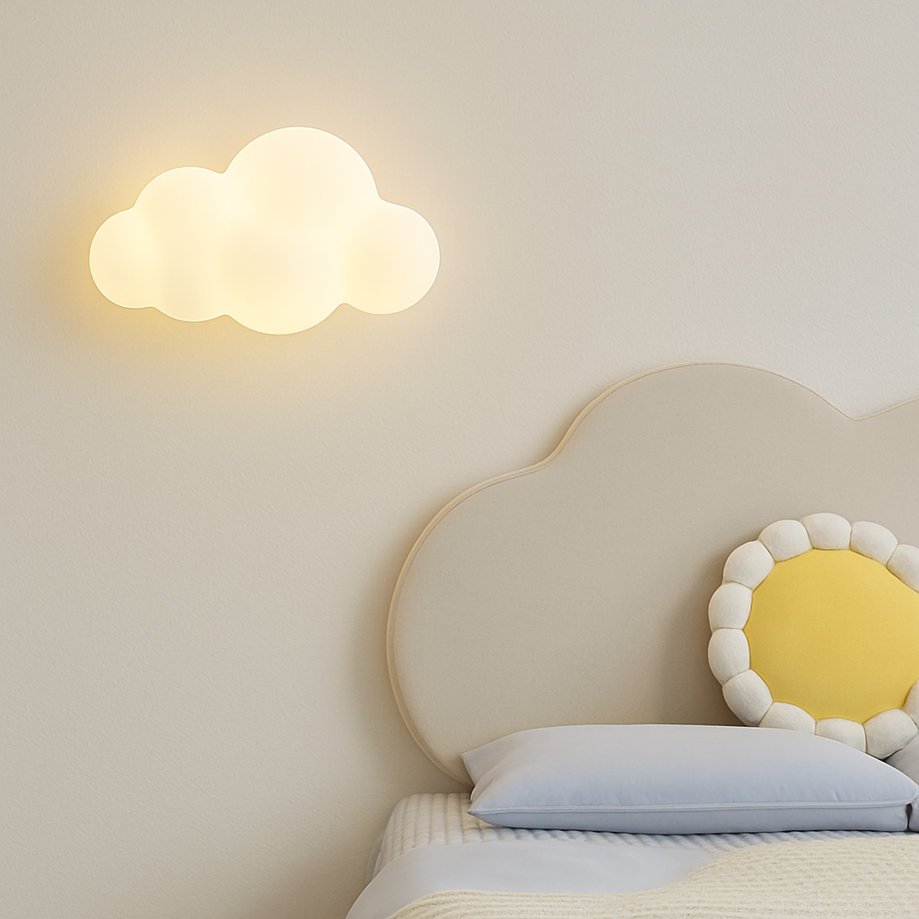 applique murale nuage et étoile pour chambre enfant - vue 6 sur 9