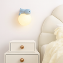 applique murale ours et lune pour éclairage de chevet enfant