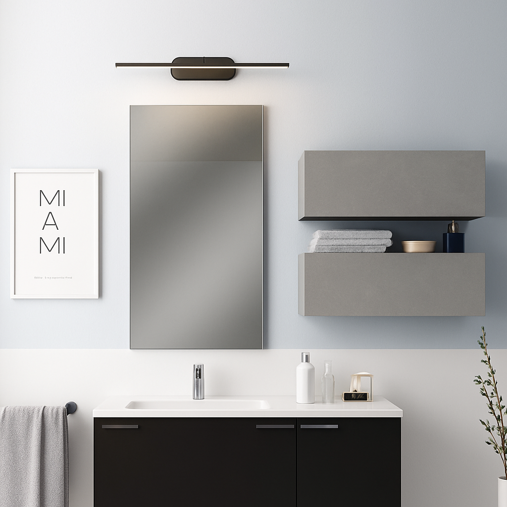 applique murale réglable 180 degrés pour miroir de toilette - vue 6 sur 12
