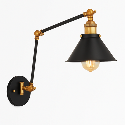 applique murale réglable longue style loft vintage avec led