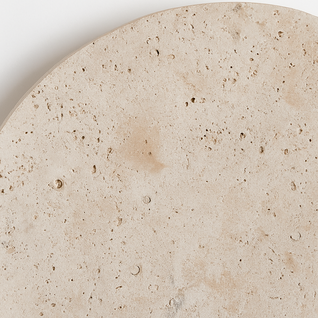 applique murale ronde en pierre naturelle pour ambiance artistique - vue 7 sur 8