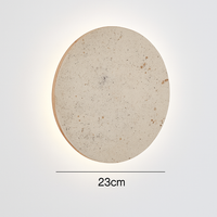 applique murale ronde en pierre naturelle pour ambiance artistique