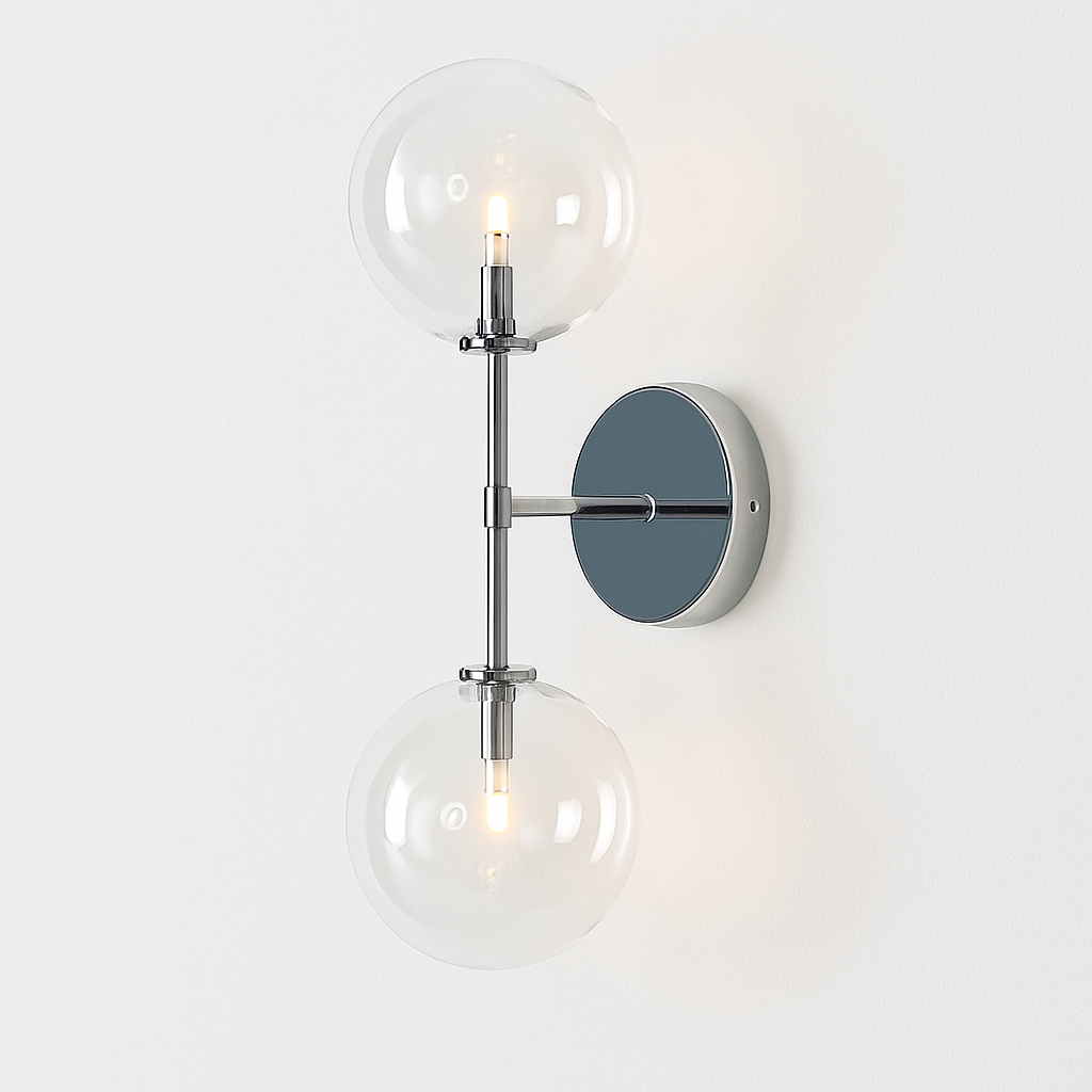 applique murale ronde en verre style post-moderne nordique - vue 6 sur 12
