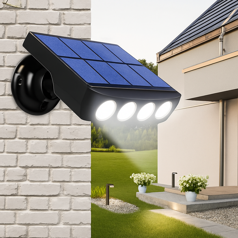 Applique murale solaire extérieure capteur de mouvement IP8 étanche LED de jardin lampe solaire projecteur pour jardin chemin rue