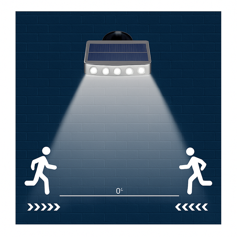 Applique murale solaire extérieure capteur de mouvement IP8 étanche LED de jardin lampe solaire projecteur pour jardin chemin rue