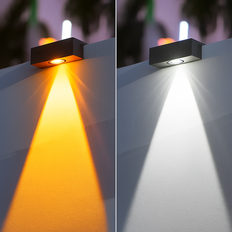 applique murale solaire led étanche pour extérieur jardin balcon patio