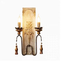 applique murale style américain rural en bois massif vintage