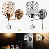 Applique murale suspendue en cristal style rétro moderne