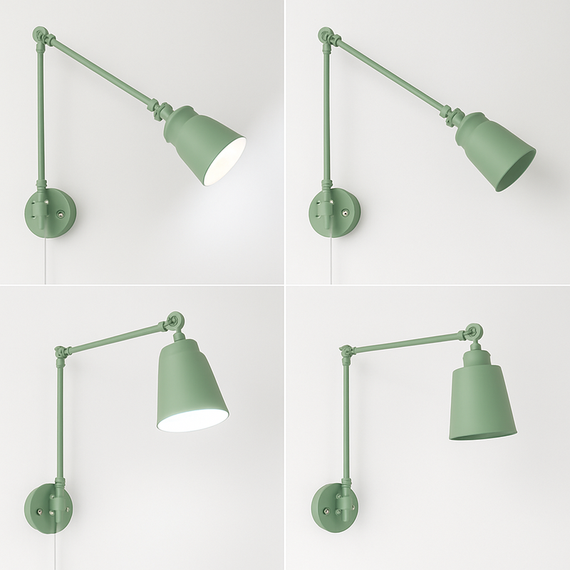 Applique murale télescopiques nordiques plafonnier pliant bras Long réglable salon salle à manger chambre étude éclairage intérieur rotatif