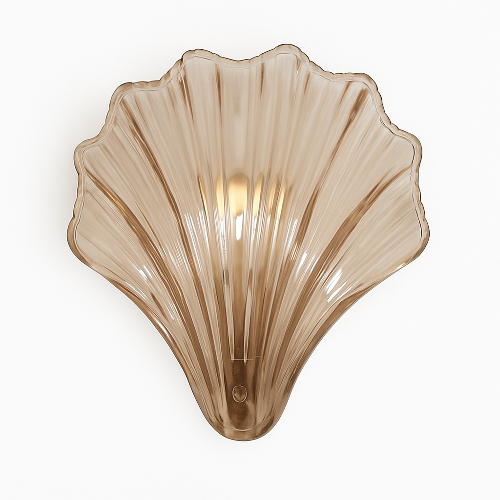 Applique murale vintage LED en verre style coquillage Glass - vue 2 sur 7