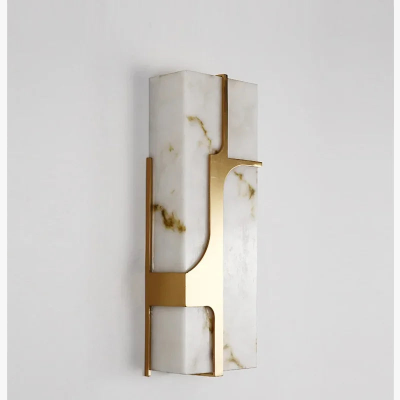 Applique rectangulaire en marbre artificiel LED