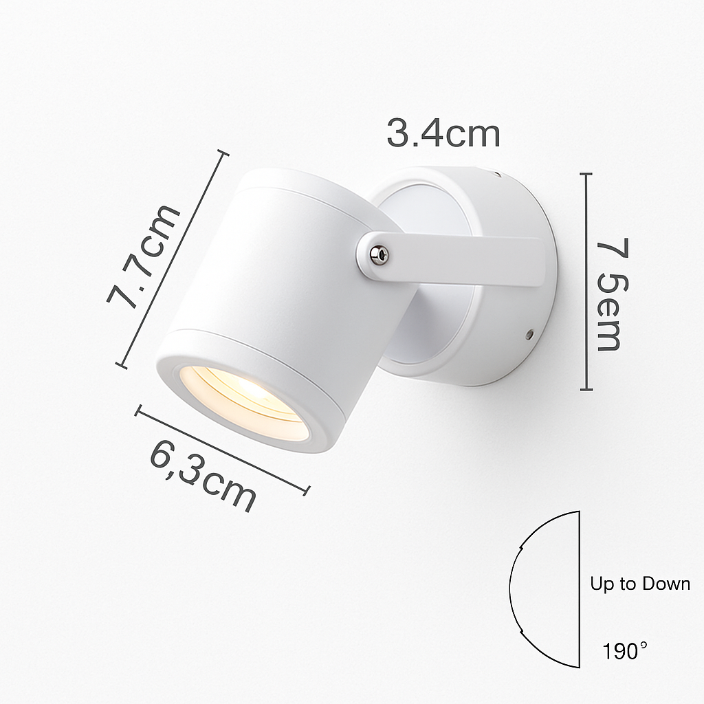 Applique spot à LED orientable Parsimony - vue 8 sur 11