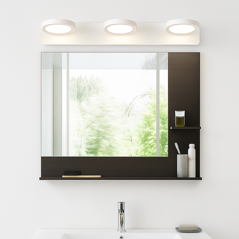 Applique à tableau et miroir avec LED en rond Desk