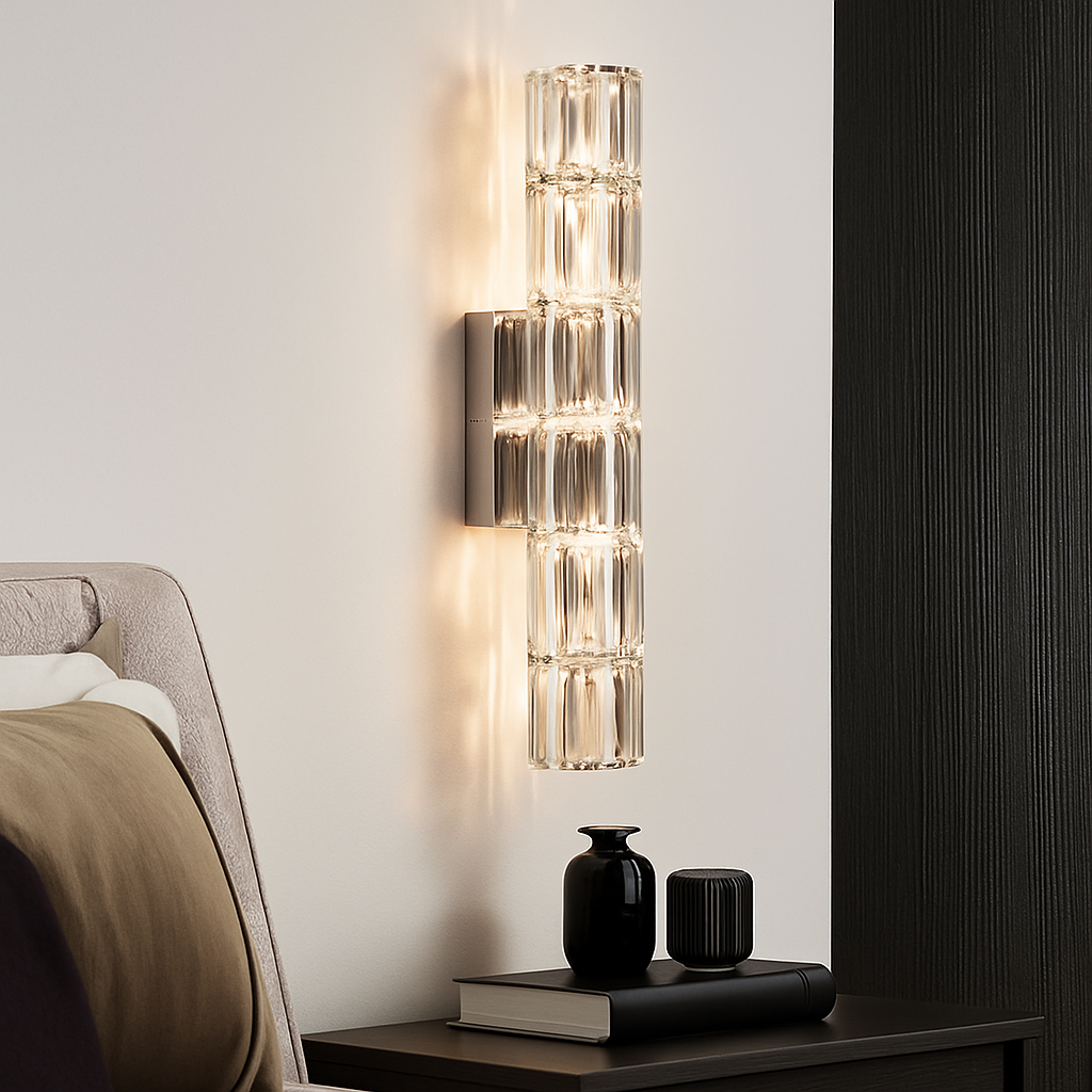 Applique villa luxe cristal murale - vue 3 sur 9