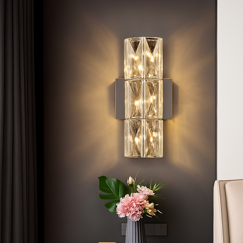 Applique villa luxe cristal murale - vue 5 sur 9